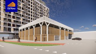 Timelapse video bouw parkeergarage Ceylonpoort Haarlem [upl. by Dougy]