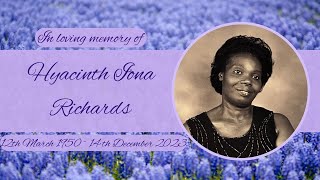 Funeral Service of Hyacinth Iona Richards [upl. by Per707]