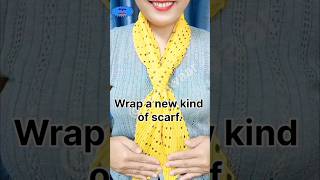 How to tie a scarf around your neckshortsshortstylewaar [upl. by Yellhsa]