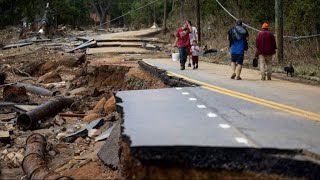 Asheville North Carolina Hurricane Flood Damage HURRICANE HELENE [upl. by Hadihahs]