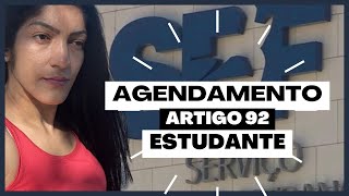 🙌🏽 COMO CONSEGUIMOS marcação no SEF  Artigo 92 ESTUDANTE parte 1 [upl. by Orual]