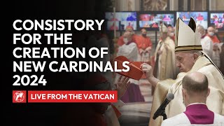 Pope Francis Consistory for the creation of new Cardinals  December 7 2024 [upl. by Ocsinarf]