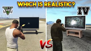 GTA 5 VS GTA 4 WHICH IS MORE REALISTIC [upl. by Oinotna]