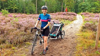 Fietsen in Drenthe met fietskar en baby [upl. by Esli724]