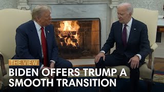 Should Biden Have Passed On Trump Transition  The View [upl. by Merideth]