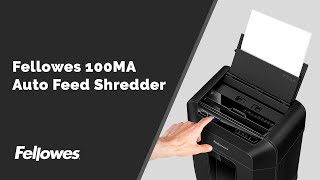 Fellowes 100MA Auto Feed Shredder [upl. by Landau645]