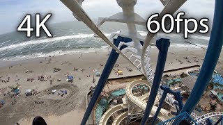 Fly the Great NorEaster front seat onride 4K POV 60fps Moreys Piers [upl. by Dredi]