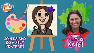 Drawing and Painting for kids  Learn to Draw Your First self Portrait  art for kids [upl. by Nilyarg]