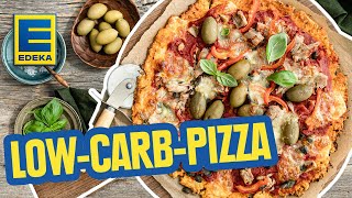 LowCarbPizza I Schnelle LowCarbPizza selber machen [upl. by Ajax]