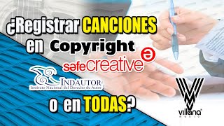 REGISTRAR CANCIONES en Safe Creative Indautor o Copyright  Villana Music  Angela Fonte [upl. by Htezil]