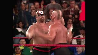 Legion of Doom return to standing ovation on WWF Raw in match with The Headbangers 1997 [upl. by Gluck434]