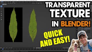 How to Add TRANSPARENCY to Textures in Blender [upl. by Chapman677]