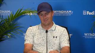 Jordan Spieth Preview Press Conference Wyndham Championship 2024 © PGA Tour [upl. by Bernhard]