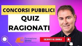 Quiz ragionati per superare concorsi pubblici [upl. by Nisen308]