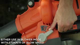 BlackDecker BCBLV3620L1GB Blower 36 V Orange [upl. by Jarret514]