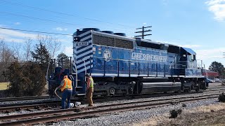 Unlocking Rail Yard Efficiency  Railroad Workers using Low Switch Controls train [upl. by Noble460]