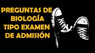 Biología tipo examen de admisión UNALM agraria la molina [upl. by Yoreel]