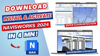 Download Install and Activate Navisworks 2024 for FREE  NWC exporter 2024  Explore new Features [upl. by Lawrence]