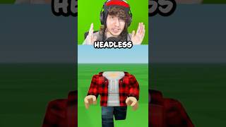 ROBLOX HEADLESS FOR FREE 🤑😱 roblox shorts robloxshorts [upl. by Seira]