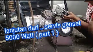 CARA SERVIS GENSET MATI 5000 Watt  part 2 [upl. by Chill]