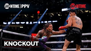 Gervonta Davis Scores Vicious Body Shot KO Win Over Ryan Garcia  Showtime PPV [upl. by Nodnab]