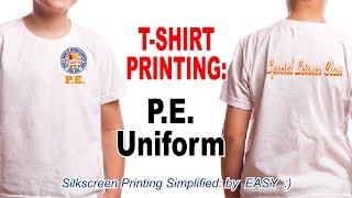 Tshirt Printing  School PE Uniform  Screen Printing [upl. by Cyndie122]