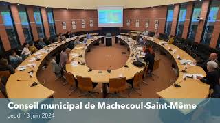 Conseil municipal de MachecoulSaintMême partie1 [upl. by Airdnaxela]