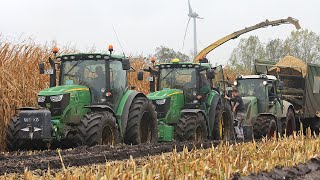 Maishäckseln extrem im Moor  Krone Big X 850  Modderen in de mais  Schlammschlacht  In the mud [upl. by Toshiko]