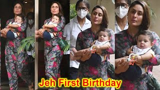 Kareena Kapoor and Baby Jehangir Attend First Birthday Party With Taimur Ali Khan amp Ibrahim Ali Khan [upl. by Luba484]