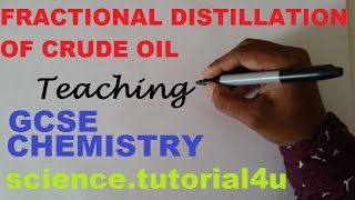 Fractional Distillation of Crude Oil GCSE CHEMISTRY [upl. by Henrieta599]