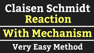 Claisen Schmidt Reaction with Mechanism in Hindi  Very Easy Method [upl. by Cioffred]