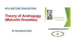 Theory of Andragogy Malcolm Knowles UGC NTA NETJRF EDUCATION ugcneteducation [upl. by Odranoel707]