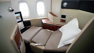 Qantas A380 First Class Dubai to London [upl. by Idnahc449]