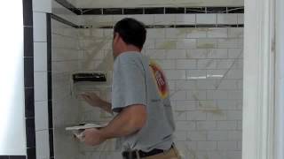 Grouting Bathroom Tile [upl. by Pul213]