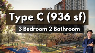 Type C  936sf 3R2B【NARA at Shorea Park Puchong】Review [upl. by Erdne]