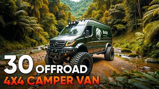 30 Offroad 4x4 Camper Van for Your Wildest Adventures [upl. by Aggy888]