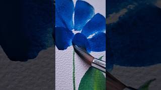 Flores con acrílicos art flowers shortsart shortsfeed artist watercolor painting satisfying [upl. by Jessika98]