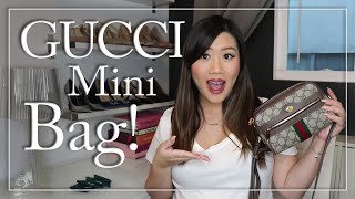 What Fits Inside My Gucci Ophidia GG Supreme Mini Bag Plus Mod Shots amp Life Announcement WFI [upl. by Maxima]