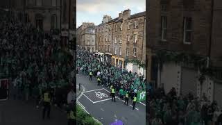 Omonia Nicosia corteo in Edinburgh 24102024 [upl. by Georgetta]