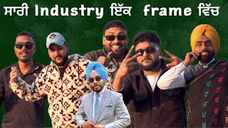 sari industy ik frame vich  Ammy virk  Garry sandhu  G khan  Khan Saab Kaka  first Interview [upl. by Perreault188]