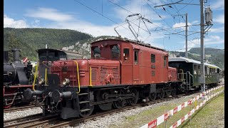 125 Jahre Oebb  Oensingen Balsthal Bahn  Krokodil De 66 15301 mit Shuttlezug [upl. by Azelea]