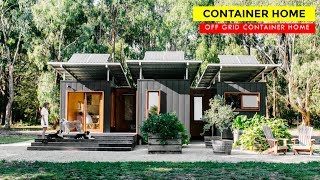 Tiny Living 3 X 20ft Shipping Container Offgrid Home [upl. by Inessa478]