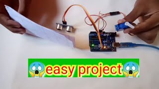 How to control servo motor with using ultrasonic sensor and aurdino uno [upl. by Ferrell]