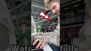 I met a SAXOPHONIST at theAIRPORTOFull Version music subscribe asmr youtubers funny remix [upl. by Krik]