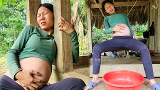 Pregnant women about to give birth harvest luffa and cookPhan Thị Cương [upl. by Atniuq595]