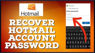 How To Recover Hotmail Account Password 2023 Reset Hotmail Password [upl. by Tully712]