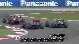 Jenson Button overtake on Nico Rosberg Turkish GP 2011 [upl. by Arikal545]