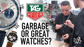 Garbage Or Good Watches To Buy  Inside TAG Heuers Factory GIAJ14 [upl. by Ynafit]