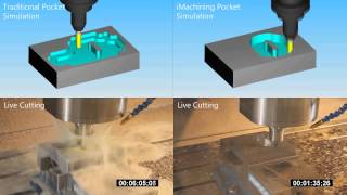 Comparaison de lusinage traditionnel dune poche avec liMachining [upl. by Kadner308]