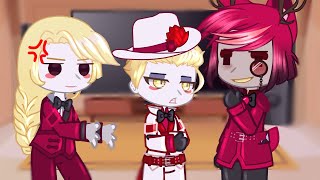 Hazbin Hotel React to Alastor  Gacha React [upl. by Cianca]